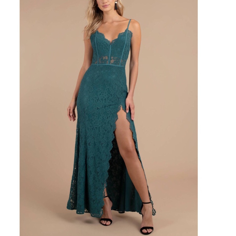 Tobi green maxi dress